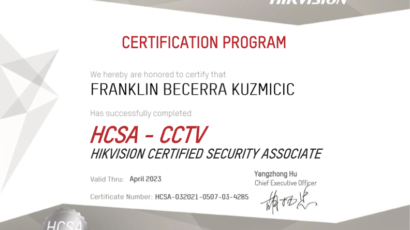 Certificado Hikvision FRANKLIN_BECERRA_KUZMICIC